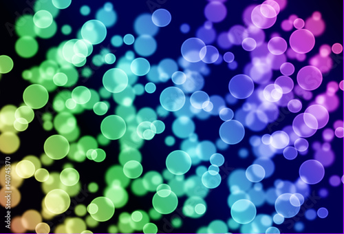Abstract colorful bokeh, Christmas and new year theme background