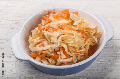 Raw pickled cabbage