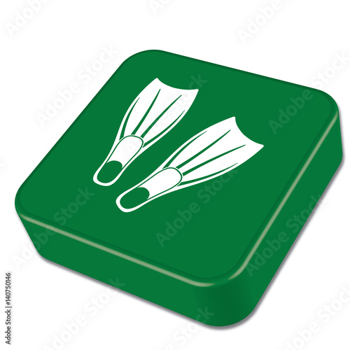 Diving flippers icon