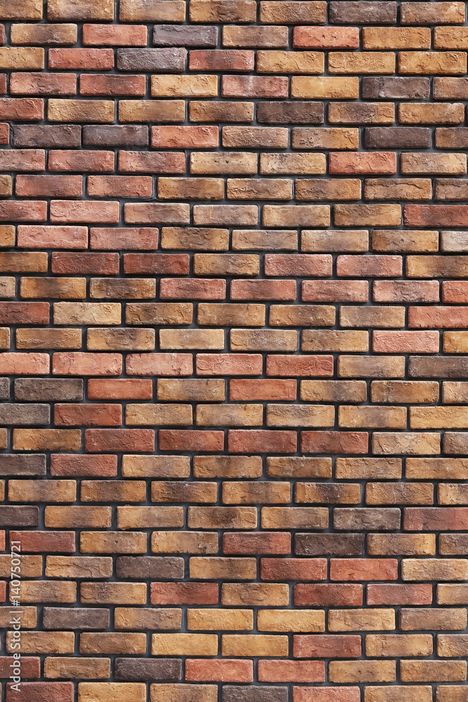 Fototapeta premium レンガの壁の背景素材 Brick Wall Texture