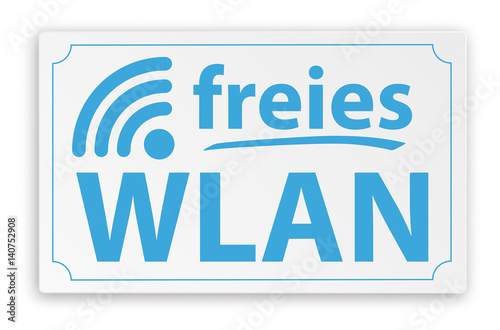 Schild Freies WLan