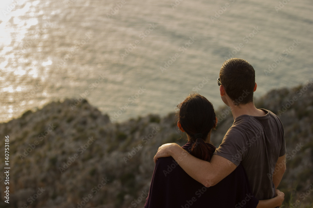 A Couple in love in holidays