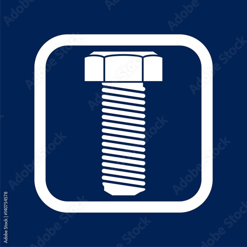 Bolt icon flat design - Illustration