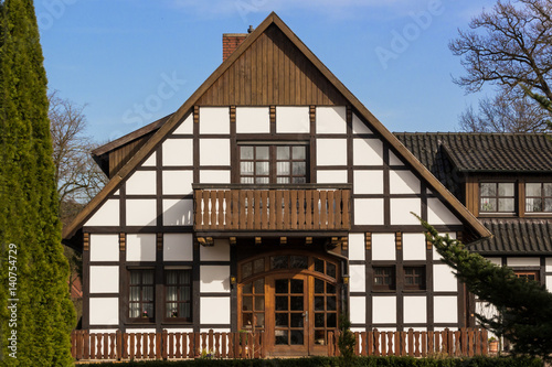Restauriertes Fachwerkhaus im Münsterland