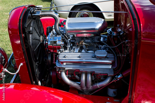 Vintage motor car engine © squirrel7707