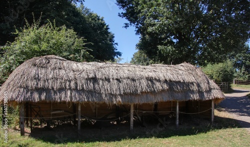 village typique et traditionnel en angleterre