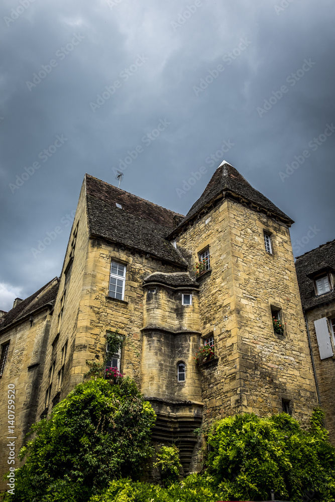 Village of Sarlat-la-Caneda in Dordogne, Perigord Noir France Europe