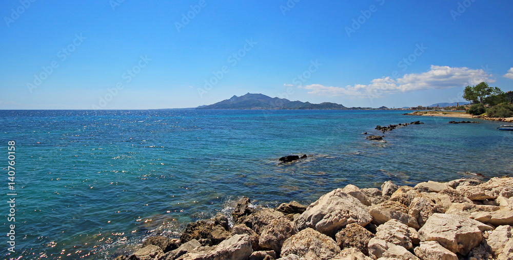 Beautiful landscapes on Zakynthos Island in Greece