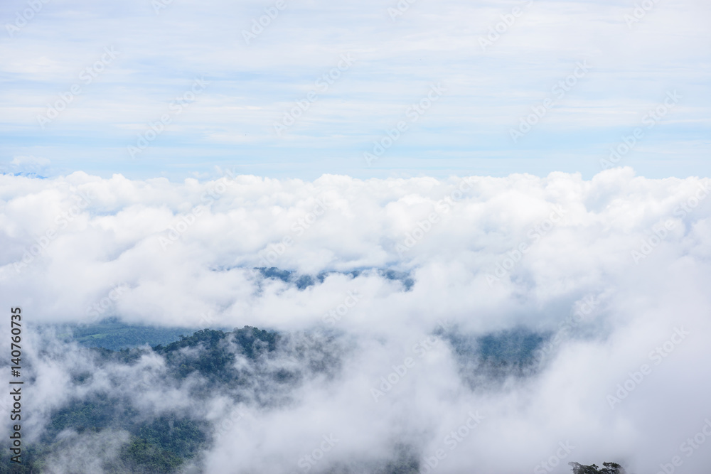 Mountain fog scenic at thongphaphum Mountain fog scenic at thongphaphum