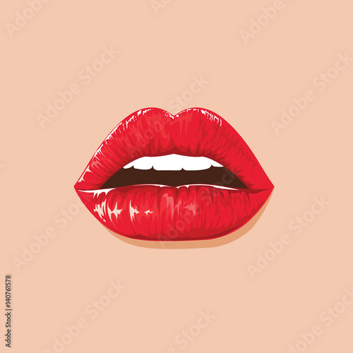 illustration. sexy lips 