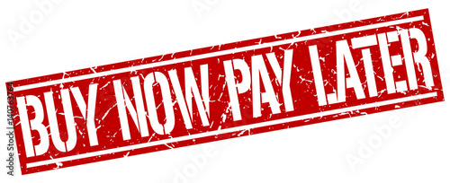 buy now pay later square grunge stamp