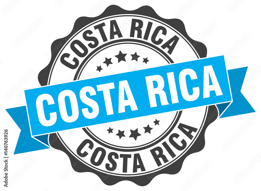 Costa Rica round ribbon seal