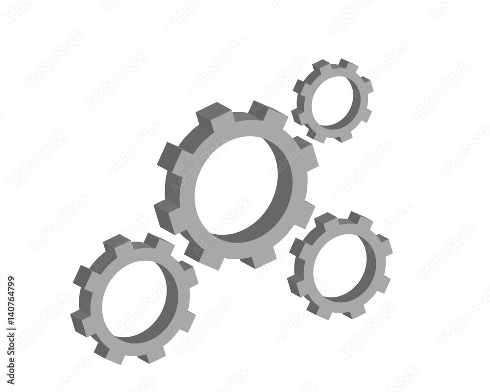 ingranaggi illustrazione vettoriale 3d ingranaggi illustrazione vettoriale 3d