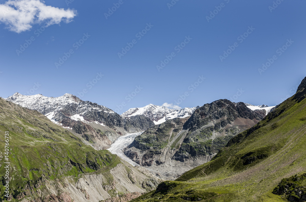 Gletscher in den Alpen