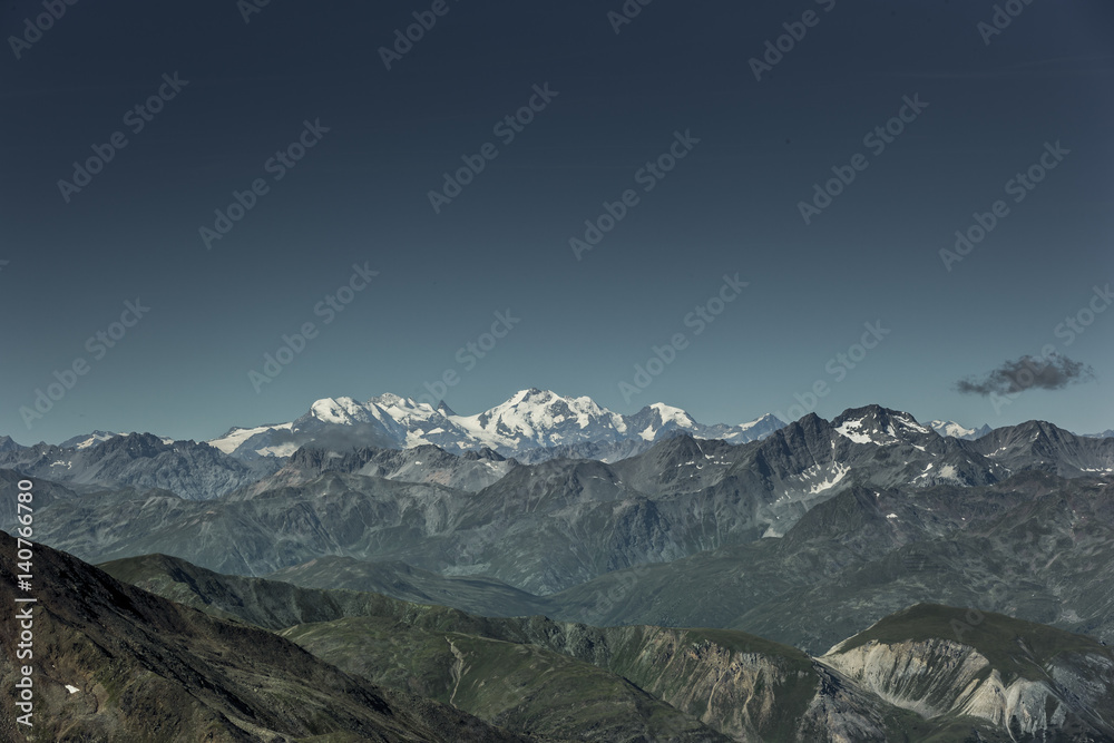 Hochgebirge in den Alpen