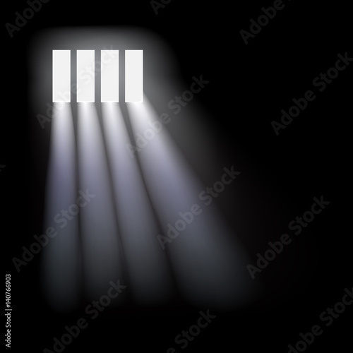 Vector prison window background.