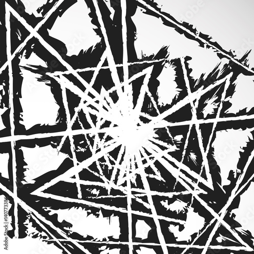 Grungy textured abstract illustration (graphic isn't cut at edges)