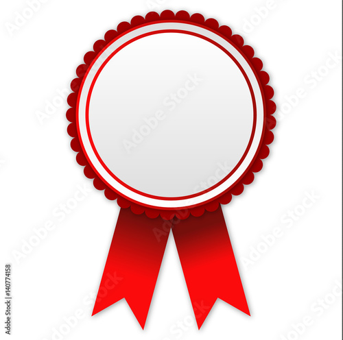 red award badge