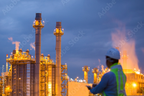 oil and gas , Petrochemical industrial plant power station 
