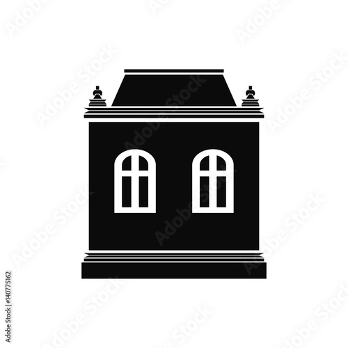 historic building icon vector