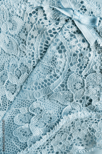 Blue lace closeup