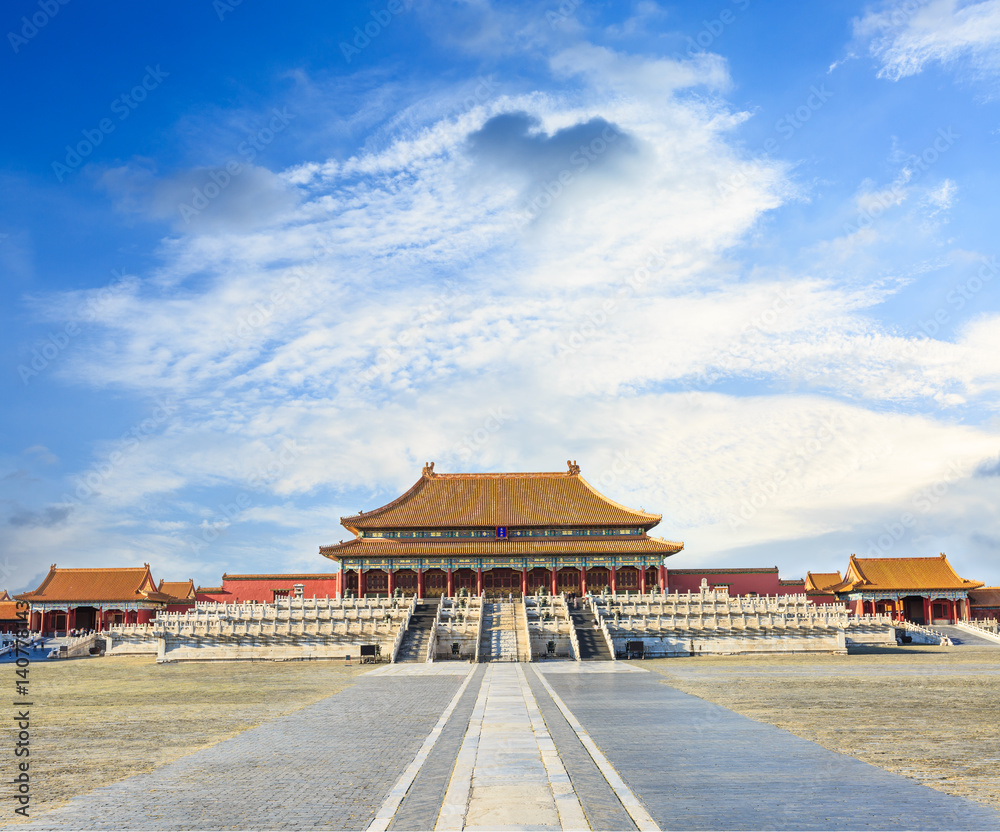 ancient royal palaces of the Forbidden City in Beijing,China ancient royal palaces of the Forbidden City in Beijing,China