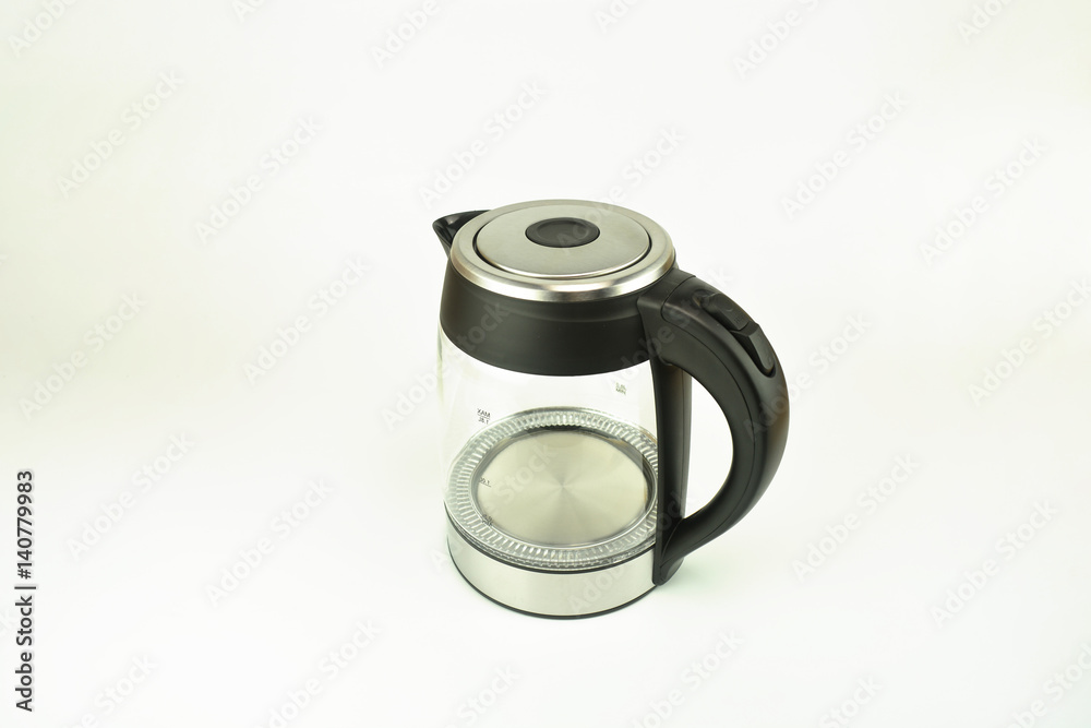 Electric kettle on the white background Electric kettle on the white background