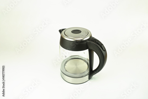 Electric kettle on the white background