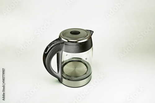 Electric kettle on the white background