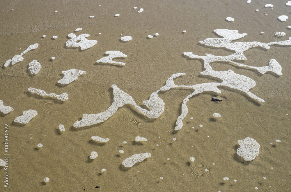 Meerschaum of sea wave on the beach Meerschaum of sea wave on the beach