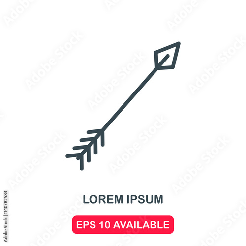 Bow arrow icon vector