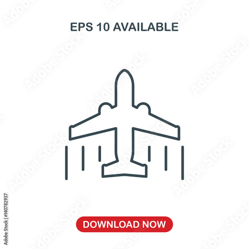 Airplane icon vector