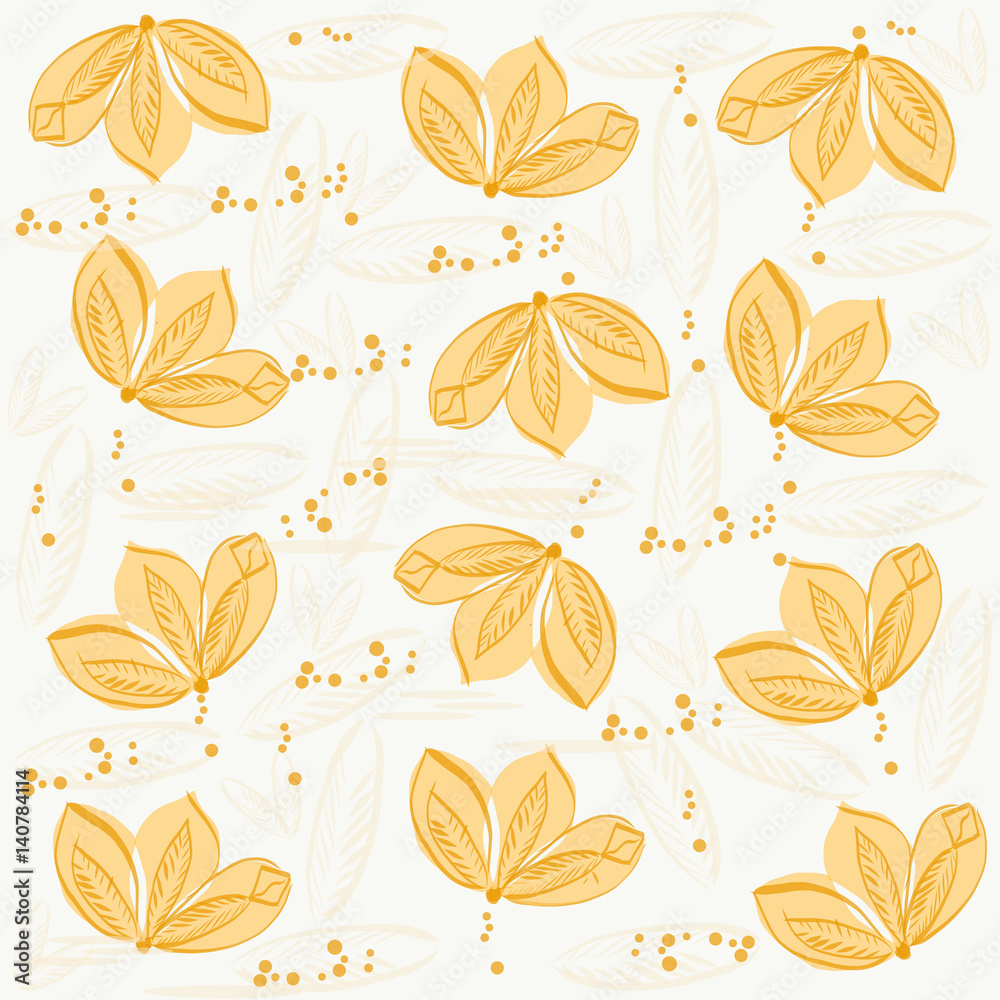 Yellow floral pattern Yellow floral pattern