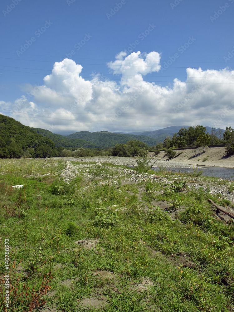 Naklejka premium Долина реки Шахе. Сочи