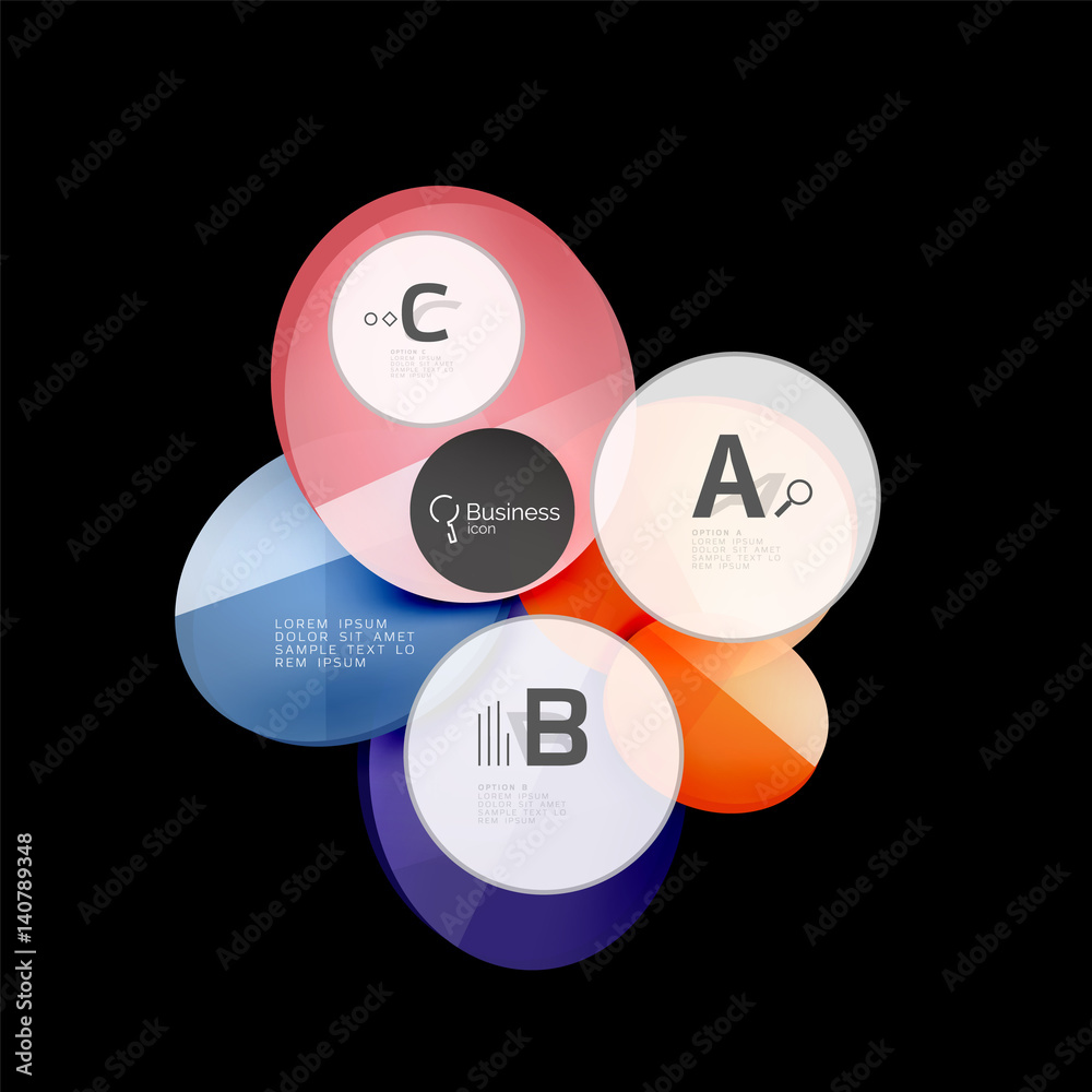 Geometrical abstract infographics banner template Geometrical abstract infographics banner template