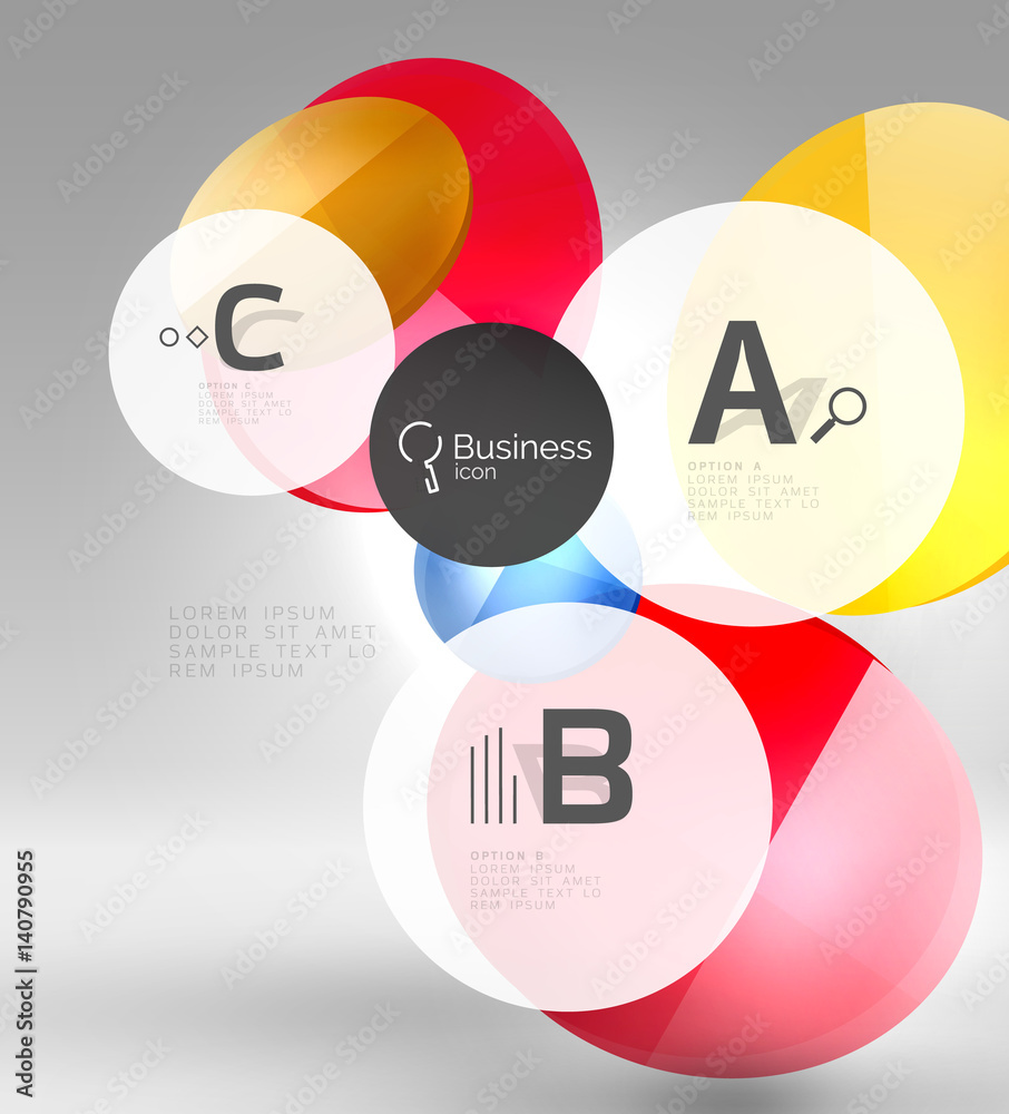 Circle banner template Circle banner template