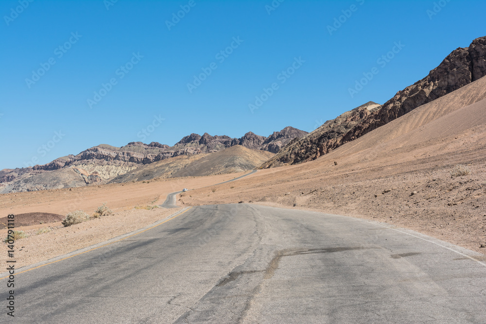 Artists Drive in Death Valley, California