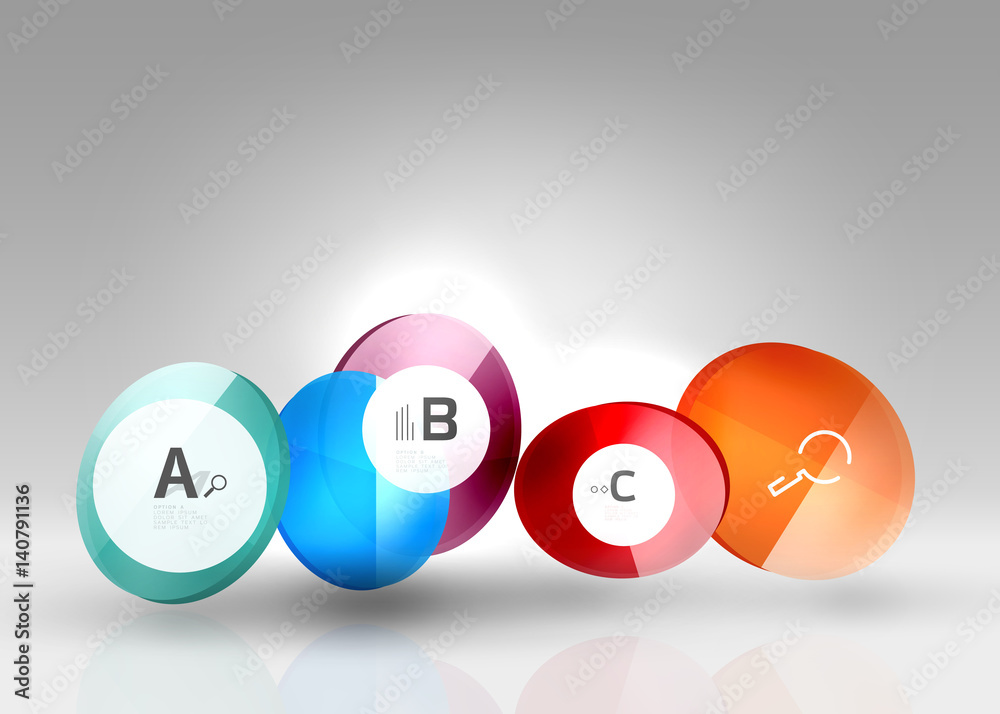 Circle geometric abstract background Circle geometric abstract background