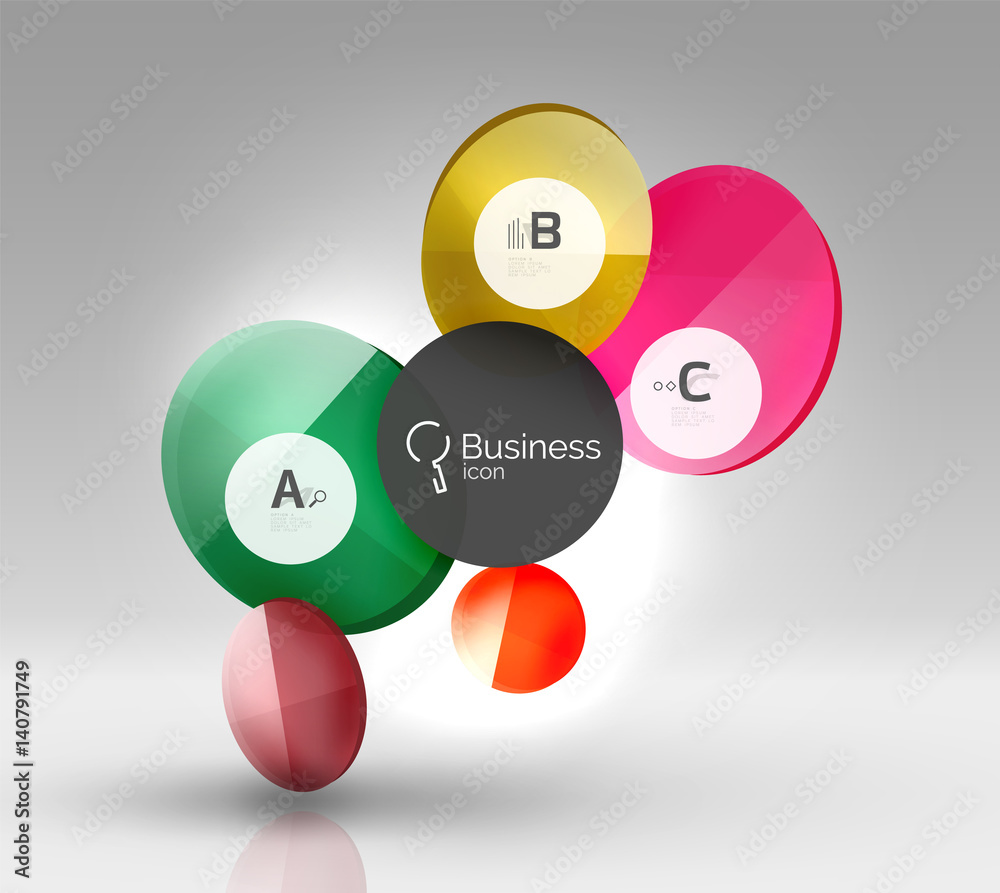 Vector circle infographics