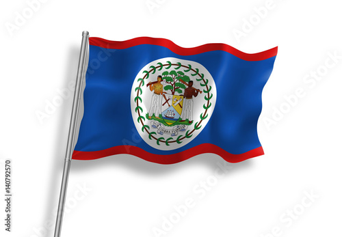 Drapeau du Belize en qualité vectorielle