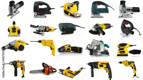set of images of tools
