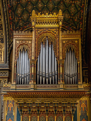 Pipe Organs inside Spanish Synagogue in Prague