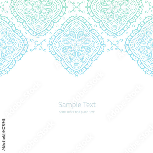 Vector ornate invitation template