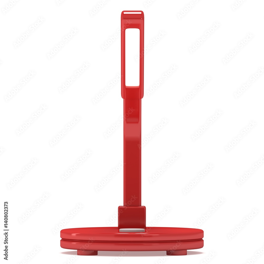 Led Sensor Desk Red Lamp. 3D render isolated on white background. Template for Object Presentation. Led Sensor Desk Red Lamp. 3D render isolated on white background. Template for Object Presentation.