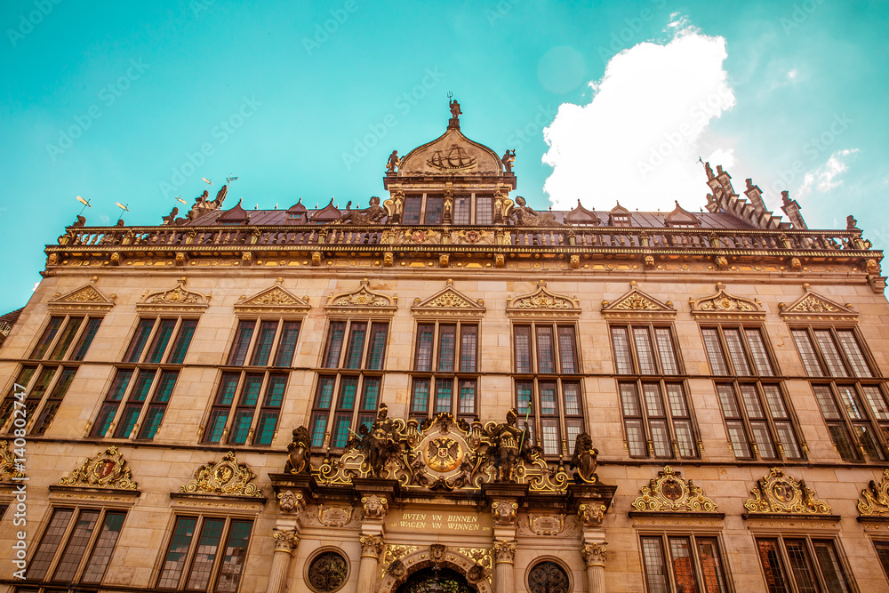 Fototapeta premium beautiful historical buildings in summer