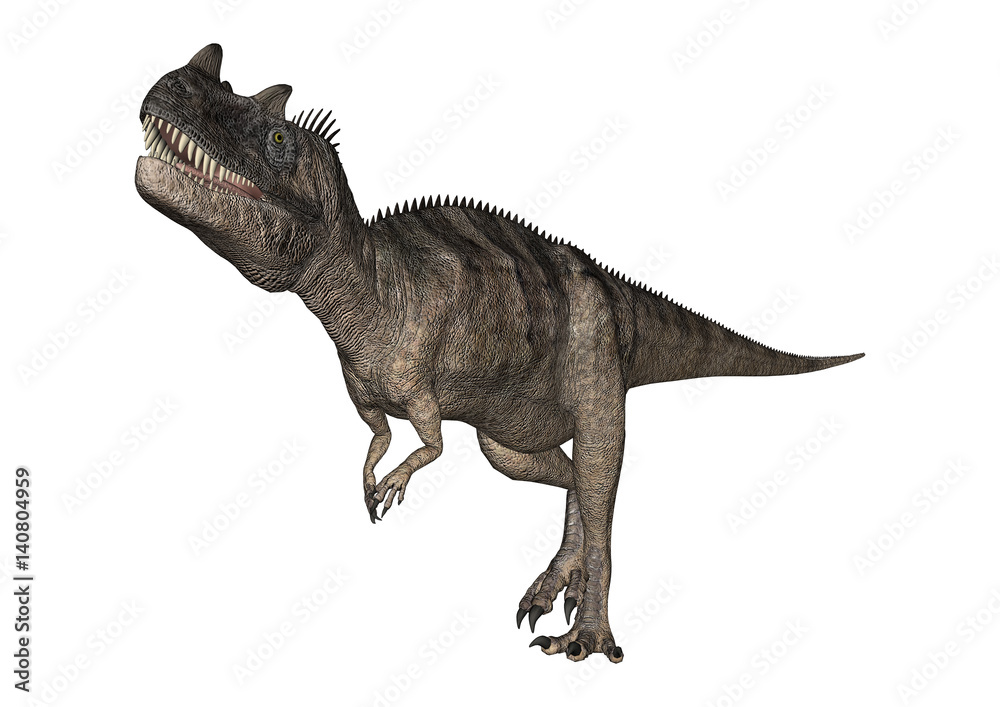 3D Rendering Dinosaur Ceratosaurus on White 3D Rendering Dinosaur Ceratosaurus on White
