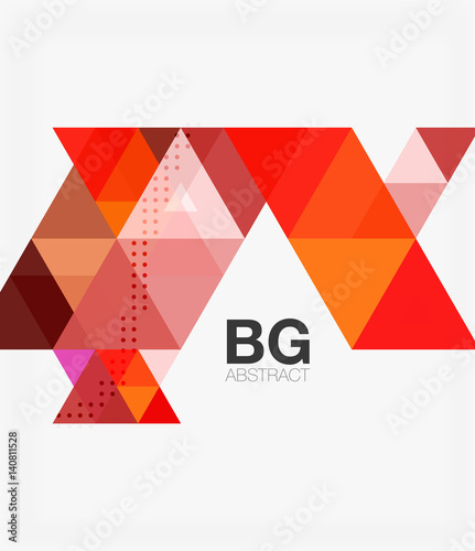 Vector abstract colorful triangle repetition