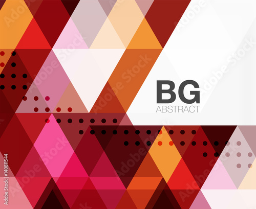 Vector abstract colorful triangle repetition
