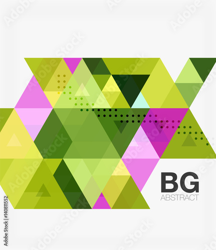 Vector abstract colorful triangle repetition