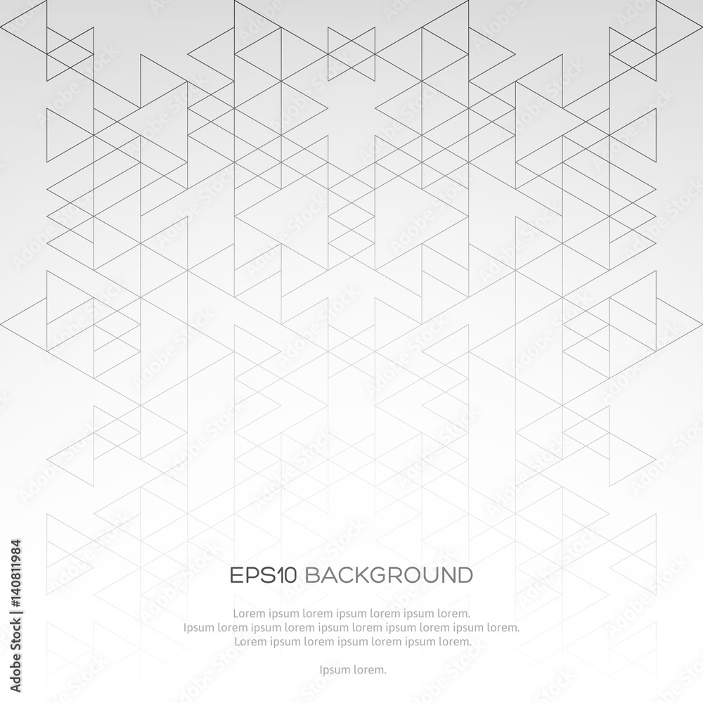 Abstract background with a structure of lines and triangles.